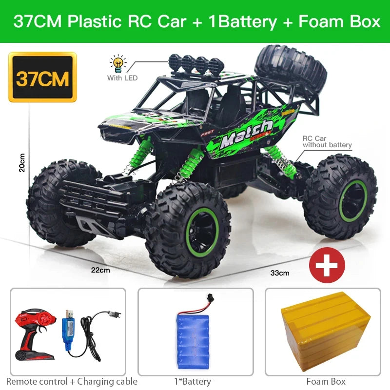 High-Power RC Off-Road Truck – ZWN 4WD Remote Car with Lights (1:12 / 1:16)