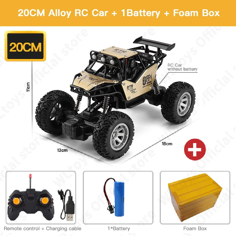 High-Power RC Off-Road Truck – ZWN 4WD Remote Car with Lights (1:12 / 1:16)