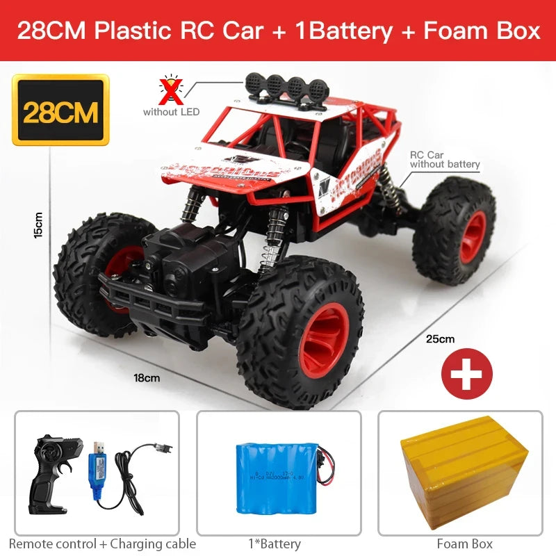 High-Power RC Off-Road Truck – ZWN 4WD Remote Car with Lights (1:12 / 1:16)