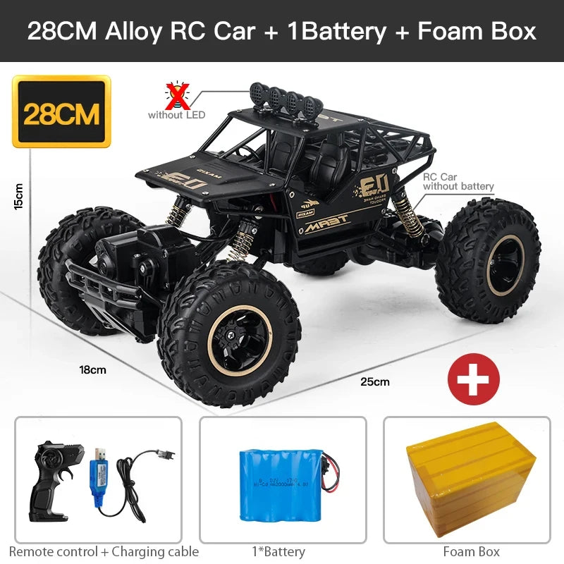 High-Power RC Off-Road Truck – ZWN 4WD Remote Car with Lights (1:12 / 1:16)