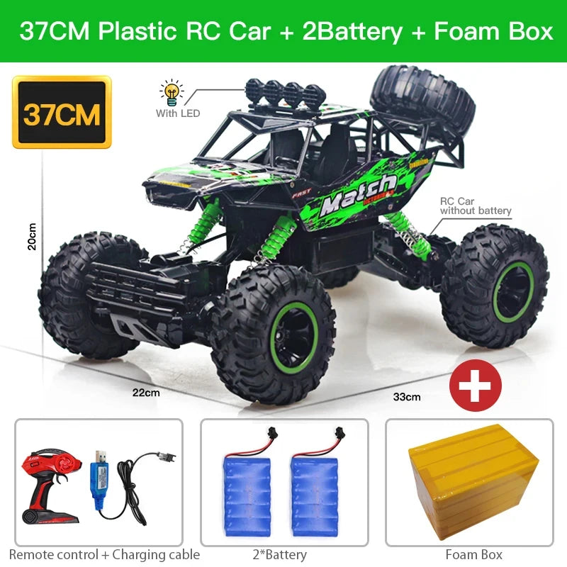High-Power RC Off-Road Truck – ZWN 4WD Remote Car with Lights (1:12 / 1:16)