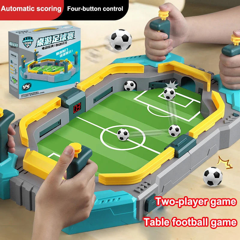 Soccer Battle Board Game – 2-Player Action Toy with Scorer for Kids & Families