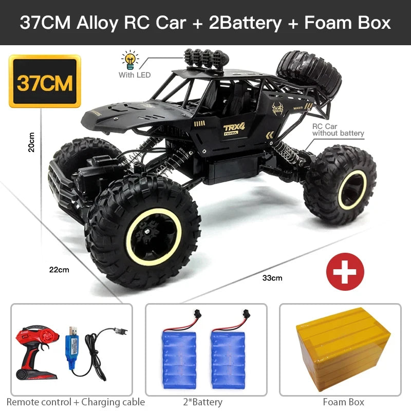 High-Power RC Off-Road Truck – ZWN 4WD Remote Car with Lights (1:12 / 1:16)