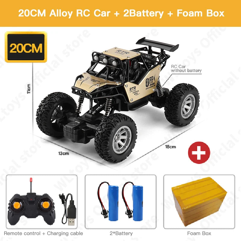 High-Power RC Off-Road Truck – ZWN 4WD Remote Car with Lights (1:12 / 1:16)