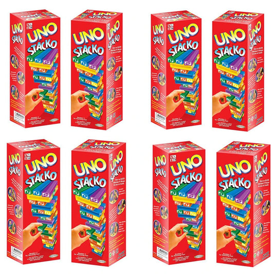 Stackoed UNO Game – Colorful Puzzle Tower + Card Game for Family & Kids (2025 Edition)